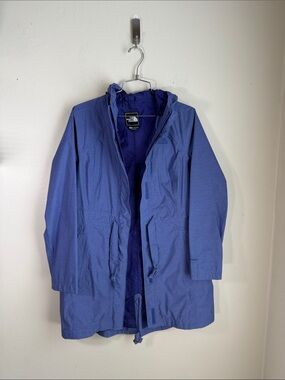 The North Face Women's Blue Hooded Trench Coat